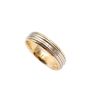 18K yellow gold and Platinum Mens Wedding Ring 8.61 grams Size 11