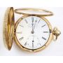 16K Gold Verge Fusee pocket watch Geo.S.Sanford Bridgeport CT 134.7 grams