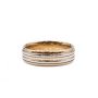 18K yellow gold and Platinum Ladies Wedding Ring 