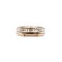 18K yellow gold and Platinum Ladies Wedding Ring 