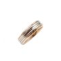 18K yellow gold and Platinum Ladies Wedding Ring 