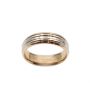 18K yellow gold and Platinum Ladies Wedding Ring 