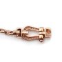 FRED 18k Rose Gold Medium Bracelet Force 10 Full Pave 34x Diamonds 