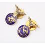 Lufthansa Third Reich 14K gold pins 500,000 kilometers & 1st Atlantic crossing 