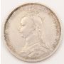 1890 Great Britain 6 pence silver coin VF+