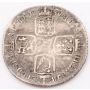 1750 Great Britain silver Shilling George II FINE details bent damaged