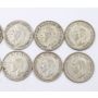 10X Great Britain 6 pence siver coins 1928 31 33 36 39 40 42 43 44 45 circulated