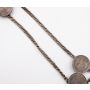 1887 Victoria 23 inch .925 silver coin belt 2xDouble Florins 6xShillings 152g
