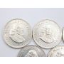 5x 1952 South Africa 5 Shillings Capetown large silver coins 5-coins Choice UNC