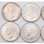 1952 South Africa 5 Shillings 10x Large silver coins Capetown 10-coins AU-UNC