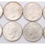 1952 South Africa 5 Shillings 10x Large silver coins Capetown 10-coins AU-UNC