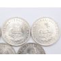 5x 1952 South Africa 5 Shillings Capetown large silver coins 5-coins Choice UNC