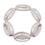 4.95ct tcw 495 x Diamonds white gold slide pendant 