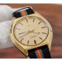 Seiko 6109-8019 Automatic Day/Date Champagne Dial Gold Plated Vintage Mens Watch
