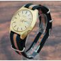 Seiko 6109-8019 Automatic Day/Date Champagne Dial Gold Plated Vintage Mens Watch