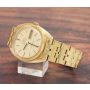 Rare OMEGA Constellation 168.019 18K Gold Linen Dial 1968 Mens Watch