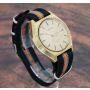 Seiko 6109-8019 Automatic Day/Date Champagne Dial Gold Plated Vintage Mens Watch