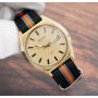 Seiko 6109-8019 Automatic Day/Date Champagne Dial Gold Plated Vintage Mens Watch