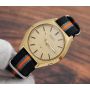 Seiko 6109-8019 Automatic Day/Date Champagne Dial Gold Plated Vintage Mens Watch
