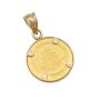 2004 1/20 oz Chinese Gold Panda Coin in 14K Yellow Gold Bezel Pendant