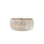 NW Coast BENITA WADHAMS 1998 sterling silver WOLF MOON  ring Size-7