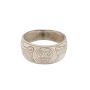NW Coast BENITA WADHAMS 1998 sterling silver WOLF MOON  ring Size-7