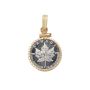 1991 Canada 1/10 oz Platinum Maple Leaf in 14K Gold Bezel 1.9g Total