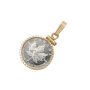 1991 Canada 1/10 oz Platinum Maple Leaf in 14K Gold Bezel 1.9g Total