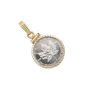 1991 Canada 1/10 oz Platinum Maple Leaf in 14K Gold Bezel 1.9g Total