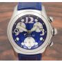 Corum Bubble Chronograph 396.250.20 Quartz Blue Mens Stainless Watch