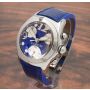 Corum Bubble Chronograph 396.250.20 Quartz Blue Mens Stainless Watch