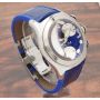 Corum Bubble Chronograph 396.250.20 Quartz Blue Mens Stainless Watch