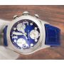 Corum Bubble Chronograph 396.250.20 Quartz Blue Mens Stainless Watch