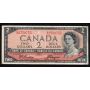 1954 Canada $2 devils face note Beattie Coyne E/B 2750755 FINE