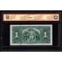 1937 Canada $1 banknote Coyne Towers U/N 9601904 BCS VF35