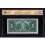1937 Canada $1 banknote Coyne Towers Y/M 0969620 BCS AU58