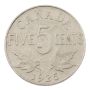 1925 Canada 5 cents VG/F