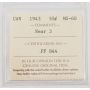 1943 near-3 Canada 50 cents ICCS UNC-60