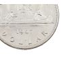 1947 Pointed-7 Canada silver $1 dollar nice AU