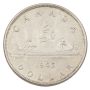 1945 5/5 Canada silver dollar $1  nice EF