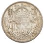 1947 straight 7/7 Maple Leaf Canada 50 cents nice EF