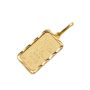 Vintage Credit Suisse 1g Gold Bar Zurich in 14K Bezel Pendant Assay Card 1981