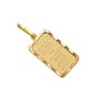 Vintage Credit Suisse 1g Gold Bar Zurich in 14K Bezel Pendant Assay Card 1981