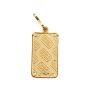 Vintage Credit Suisse 1g Gold Bar Zurich in 14K Bezel Pendant Assay Card 1981