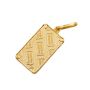 Vintage Credit Suisse 1g Gold Bar Zurich in 14K Bezel Pendant Assay Card 1981