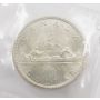 1965 Canada silver dollar $1 Type-3 large beads blunt-5 heavy cameo ICCS MS63
