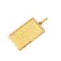 2.5 Gram Credit Suisse .999 Fine Gold Bar with 22K Gold Bezel 3.23g 
