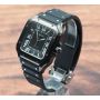 Cartier Santos de Cartier WSSA0039 39.8mm ADLC Black Steel Mens Watch box/card