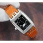 Jaeger-LeCoultre Reverso Gran Sport 296.8.74 Silver/Black Dial 25mm Womens Watch