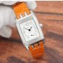 Jaeger-LeCoultre Reverso Gran Sport 296.8.74 Silver/Black Dial 25mm Womens Watch